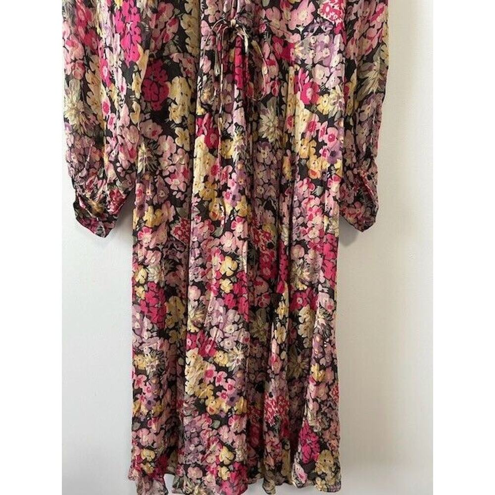Polo by Ralph Lauren Floral Maxi Dress in Pink, Yellow and Green - Picture 4 of 10